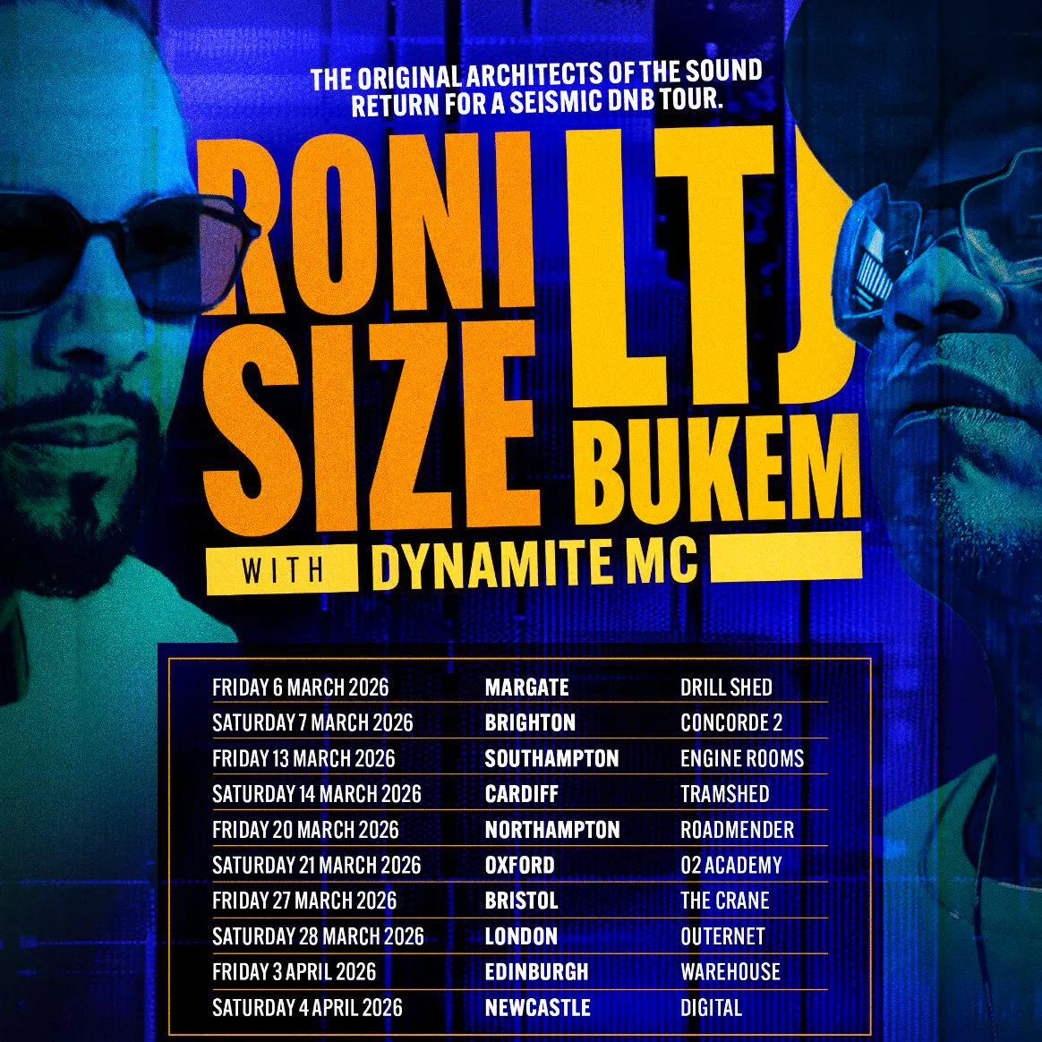 Roni Size x LTJ Bukem - Upcoming Events & Tickets